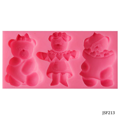 Gift To Love | Silicone Mould Birthday Teddy | Code : JSF213