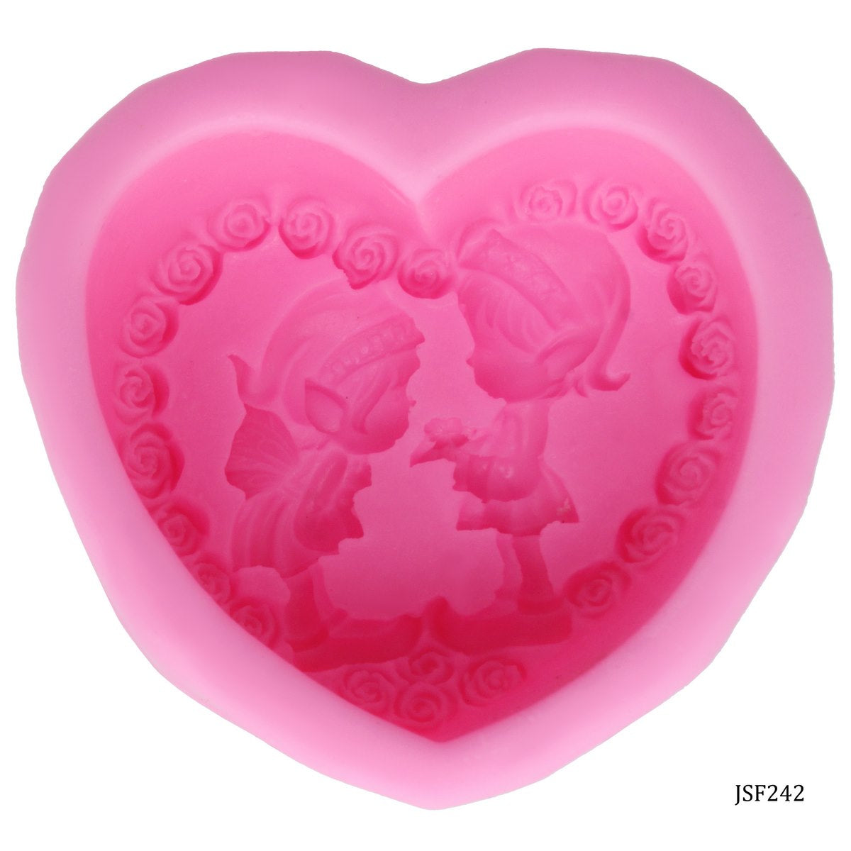 Gift To Love | Silicone Mould Heart Couple Frame | Code : JSF242
