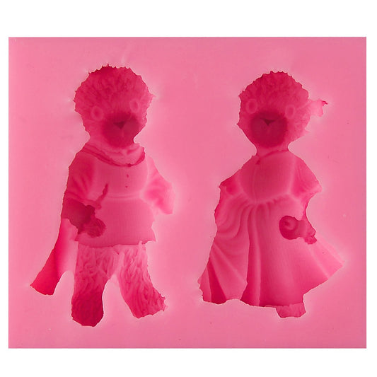Gift To Love | Silicone Mould Couple Teddy | Code : JSF265