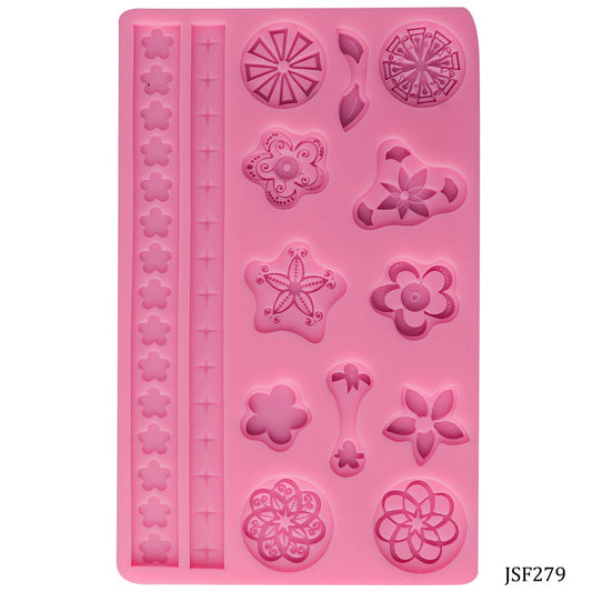 Gift To Love | Silicone Mould Flower Pattern And Lace | Code : JSF279