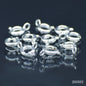 Gift To Love | Jewellery Springring Hooks Small | Color : Silver | Pcs : Set Of 10 Pc | Code : JSHS02