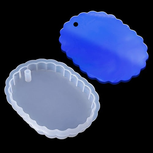 Gift To Love | Jags Silicone Mould Design Oval Shape Keychain | Code : JSM142
