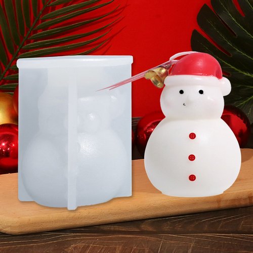 Gift To Love | Jags Silicone Mould Snowman Candle | Code : JSM178