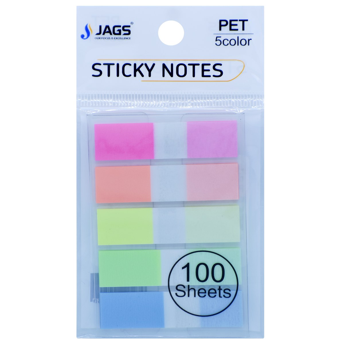 Gift To Love | Sticky Note Index Neon Tone | Pcs : 100 Sheets Pack Of 5 Colour | Code : JSNA03