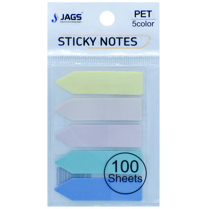 Gift To Love | Sticky Note Arrow Pastel | Pcs : 100 Sheets Pack Of 5 Colour | Code : JSNA05