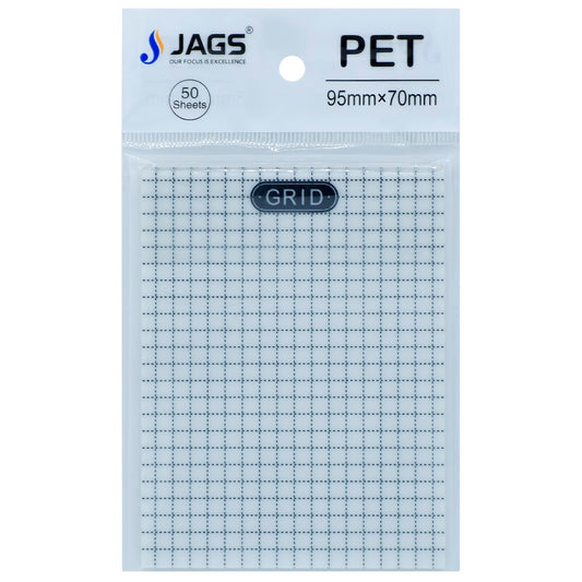 Gift To Love | Sticky Note Transparent Grid | Size : 95 Mm X 70 Mm | Pcs : 50 Sheets | Code : JSNT3X4GR