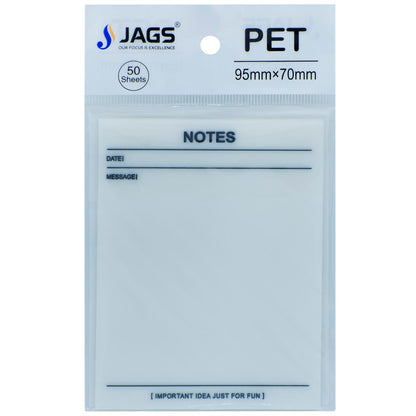Gift To Love | Sticky Note Transparent Notes | Size : 95 Mm X 70 Mm | Pcs : 50 Sheets | Code : JSNT3X4NT