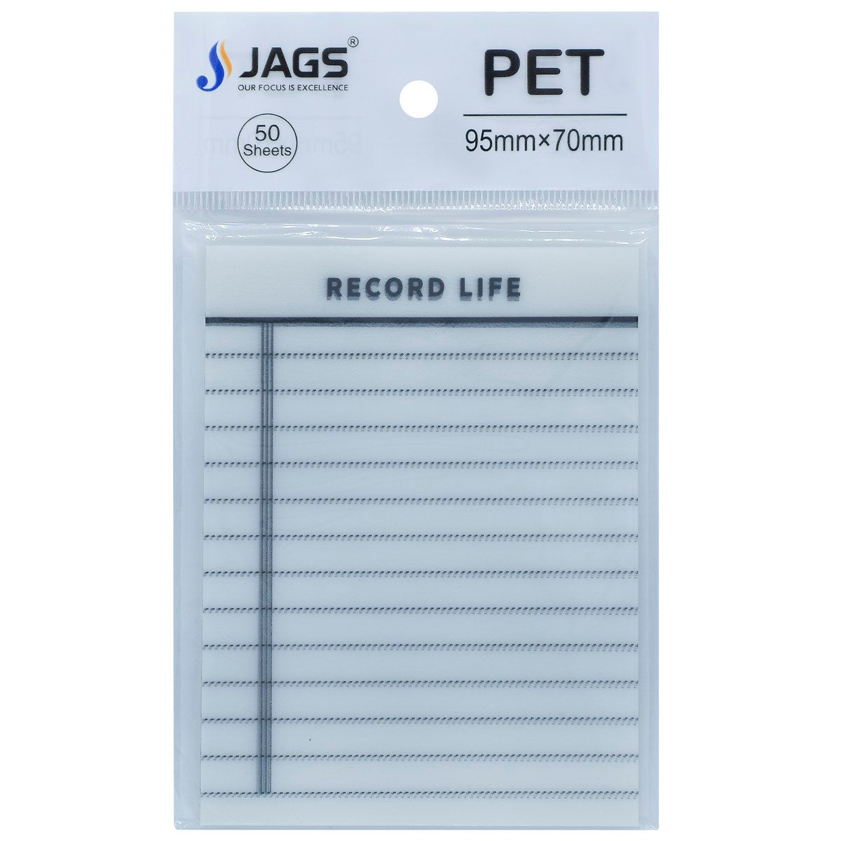 Gift To Love | Sticky Note Transparent Record | Size : 95 Mm X 70 Mm | Pcs : 50 Sheets | Code : JSNT3X4RL