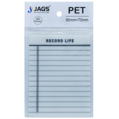 Gift To Love | Sticky Note Transparent Record | Size : 95 Mm X 70 Mm | Pcs : 50 Sheets | Code : JSNT3X4RL