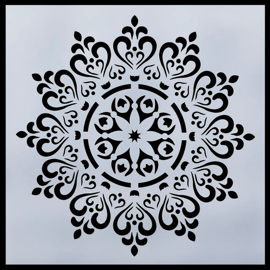 Gift To Love | Plastic Stencil Rangoli Design | Size : 10 X 10 | Code : JSP10-02