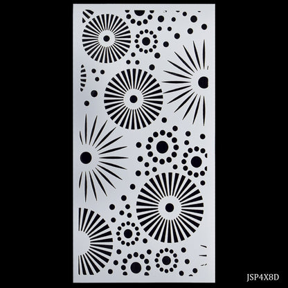 Gift To Love | Plastic Stencil | Size : 4 X 8 Inch | Code : JSP4X8D