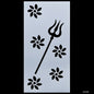 Gift To Love | Plastic Stencil Trident | Size : 4 X 8 Inch | Code : JSP4X8P