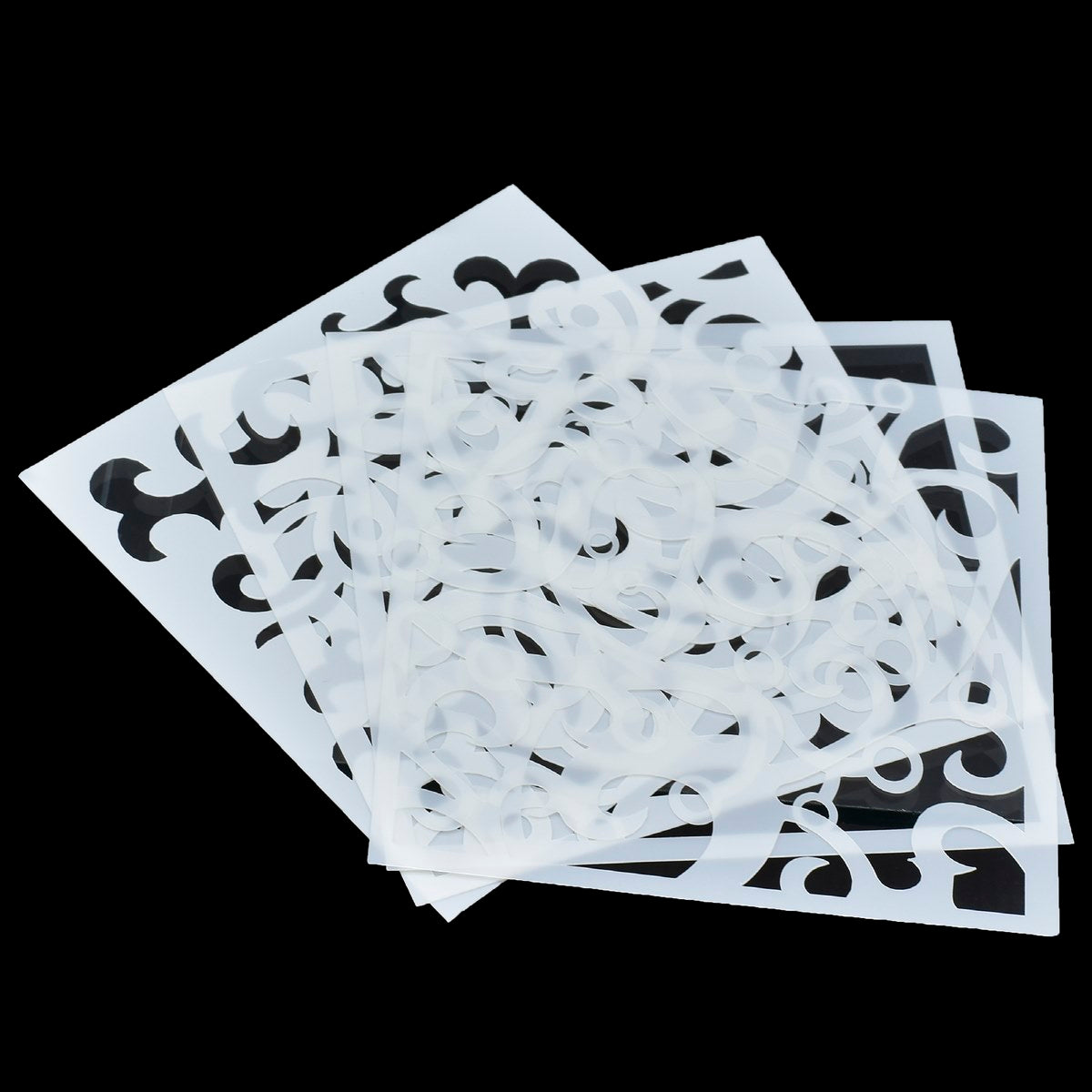 प्यार के लिए तोहफा | स्टैंसिल प्लास्टिक | आकार : 6 X 6 | पीस : 4 पीस का सेट | कोड : JSP620