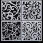Gift To Love | Stencil Plastic | Size : 6 X 6 | Pcs : 4 Pcs Set | Code : JSP620