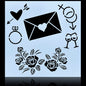 Gift To Love | Plastic Stencil | Size : 6 X 6 | Code : JSP6X6-11