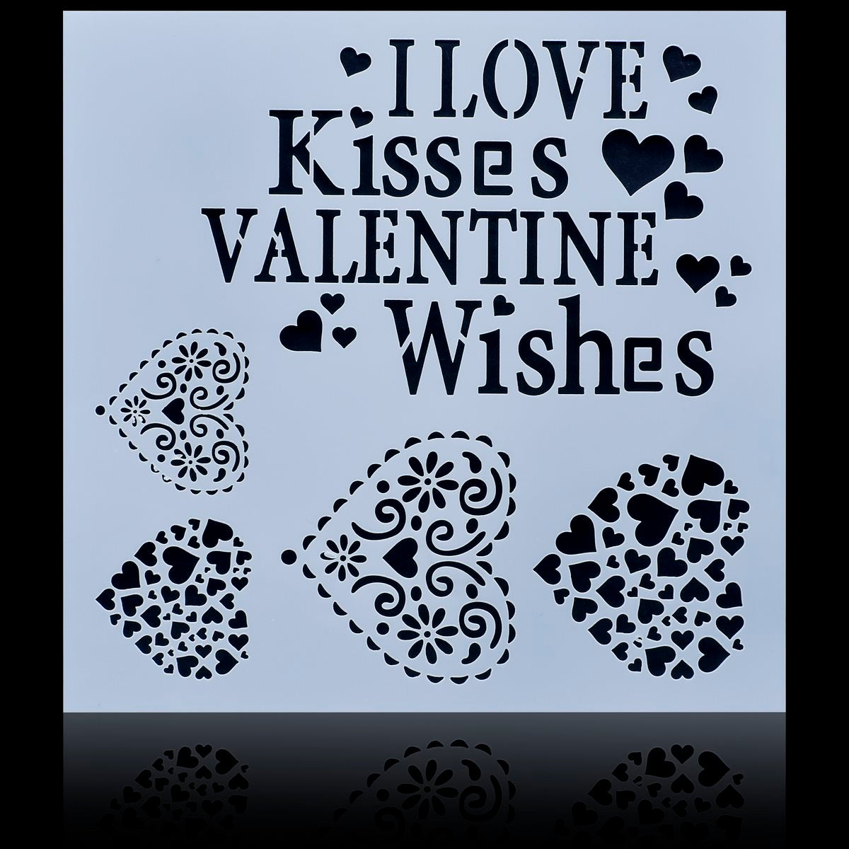 Gift To Love | Plastic Stencil | Size : 6 X 6 | Code : JSP6X6-14