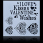 Gift To Love | Plastic Stencil | Size : 6 X 6 | Code : JSP6X6-14
