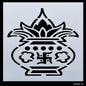 Gift To Love | Stencil Plastic Pooja Kalash | Size : 6 X 6 | Code : JSP6X6-19