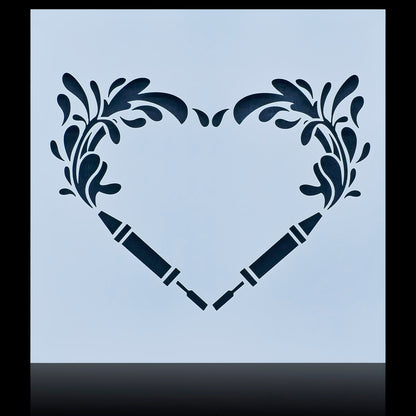 Gift To Love | Plastic Stencil | Size : 6 X 6 | Code : JSP6X6-4