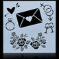 Gift To Love | Stencil Plastic | Size : 8 X 8 | Code : JSP8X8-11