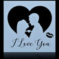 Gift To Love | Stencil Plastic | Size : 8 X 8 | Code : JSP8X8-2