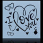 Gift To Love | Stencil Plastic | Size : 8 X 8 | Code : JSP8X8-3