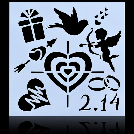 Gift To Love | Stencil Number 9 | Size : 8X8 | Code : JSP8X8-9