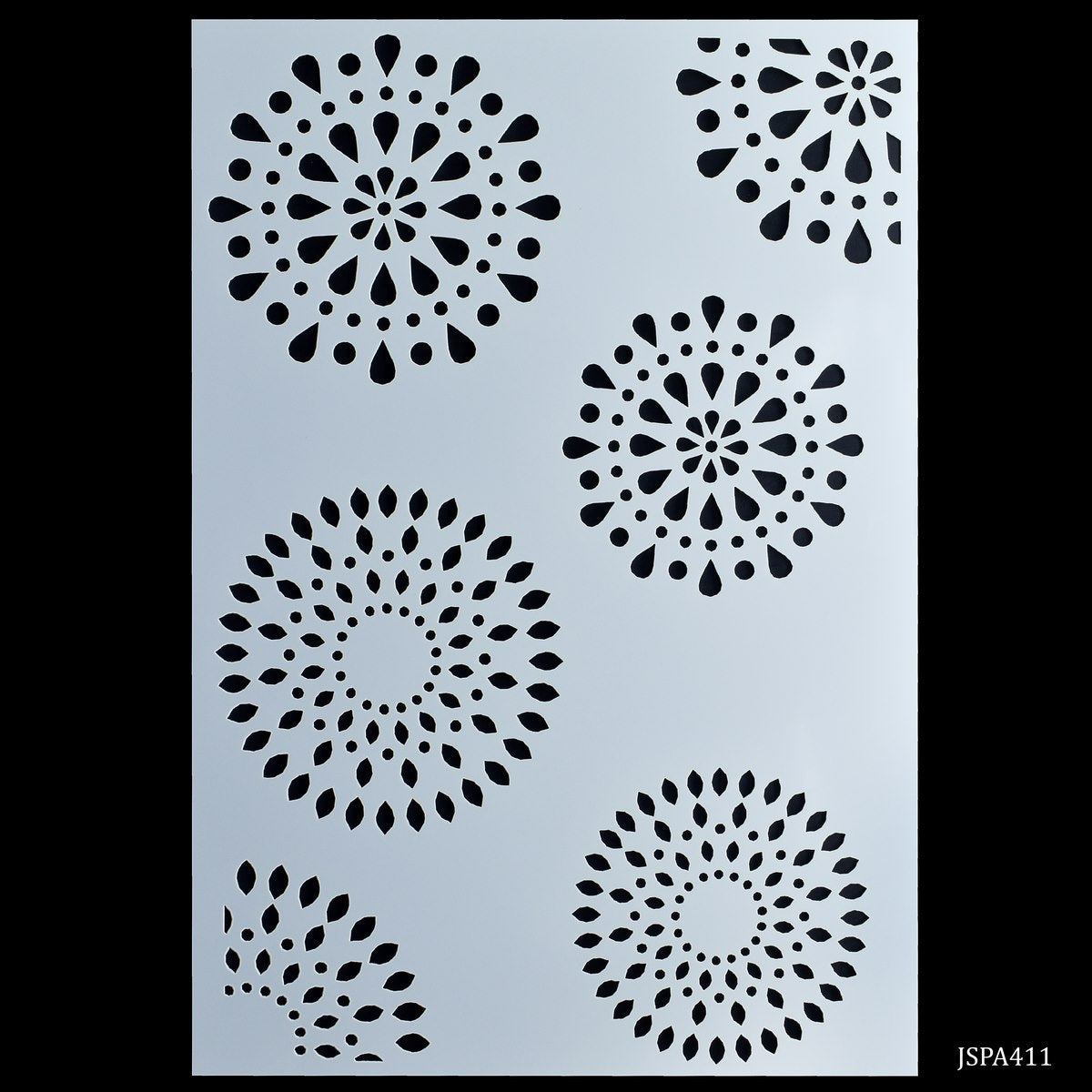 Gift To Love | Mandala Design Round Stencil | Size : A4 | Code : JSPA411