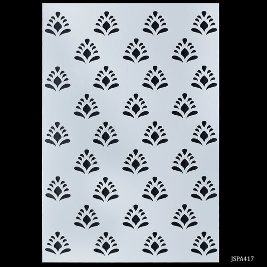 Gift To Love | Leaf Design Stencil | Size : A4 | Code : JSPA417