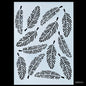 Gift To Love | Leaf Design Big Stencil | Size : A4 | Code : JSPA421