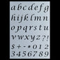 Gift To Love | A To Z 0 To 9 Small Letter Symbol Stencil | Size : A4 | Code : JSPA423