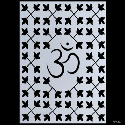 Gift To Love | Om Stencil | Size : A4 | Code : JSPA427