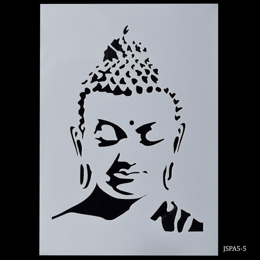 Gift To Love | Gautam Buddha Stencil | Size : A5 | Code : JSPA5-5