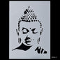 Gift To Love | Gautam Buddha Stencil | Size : A5 | Code : JSPA5-5