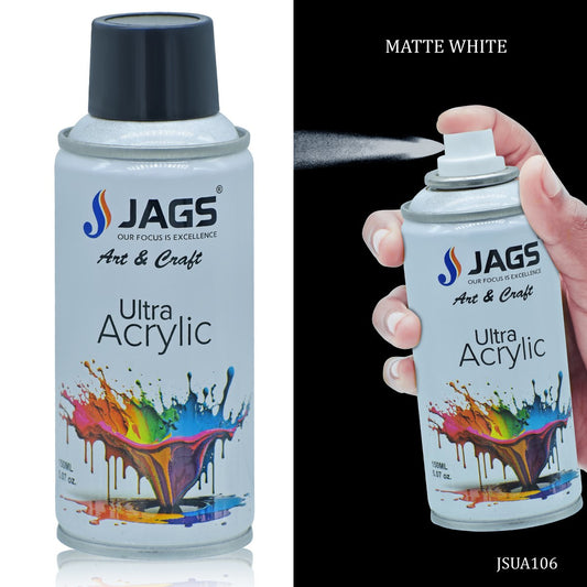 Gift To Love | Spray Ultra Acrylic | Color : Matt White | Size : 150 Ml | Code : JSUA106