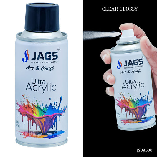 Gift To Love | Spray Ultra Acrylic | Color : Clear Glossy | Size : 150 Ml | Code : JSUA600