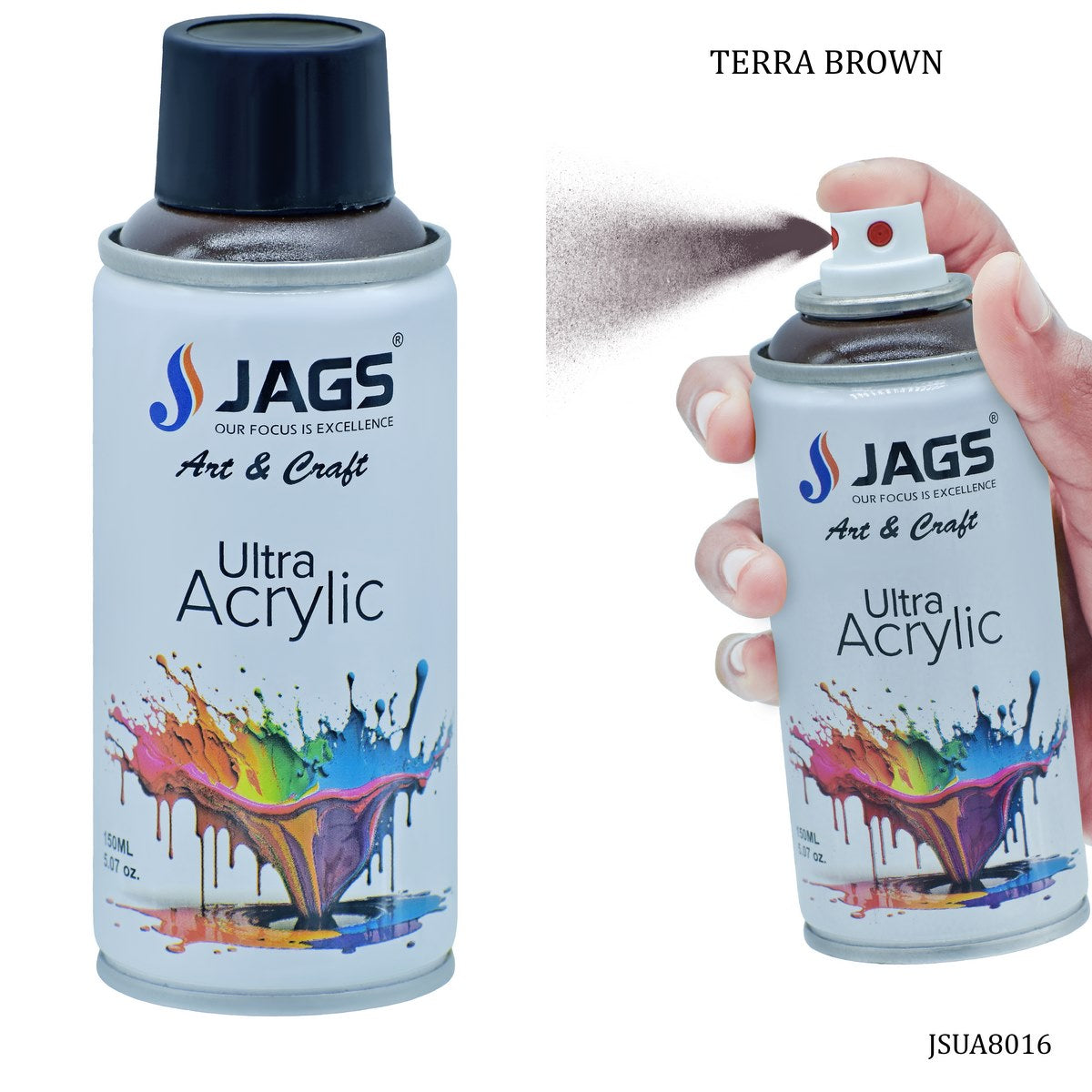Gift To Love | Spray Ultra Acrylic | Color : Terra Brown | Size : 150 Ml | Code : JSUA8016