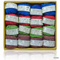 Gift To Love | Jute Thread 3 Ply | Color : Multi Color | Size : 25 Gms | Pcs : Set Of 16 Pcs | Code : JT3PMR
