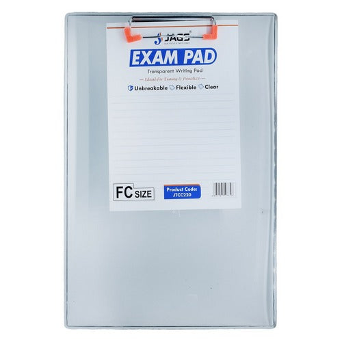 Gift To Love | Unbreakable Flexible Clear Exam Pad Writing Pad | Code : JTCC220