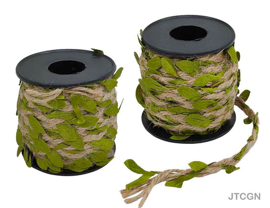 Gift To Love | Jute Thread | Color : Leaf Green | Size : 10 Mtr | Code : JTCGN