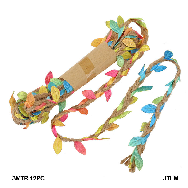 JUTE THREAD LEAF MULTI 3MTR 12PC (JTLM) - GIFT TO LOVE