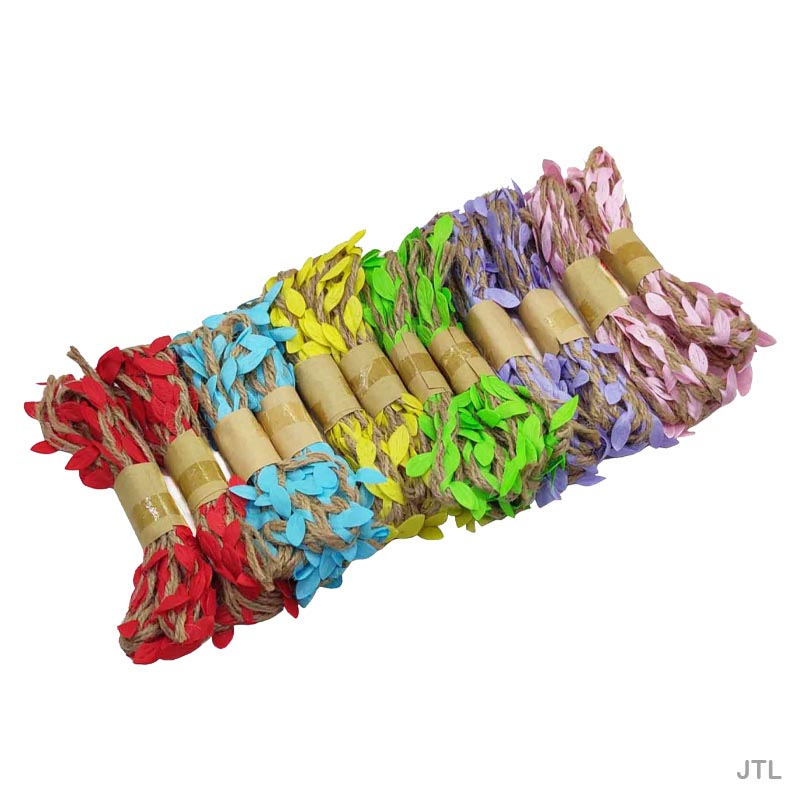 JUTE THREAD LEAF 12PCX2MTR (12 COLOR) JTL - GIFT TO LOVE