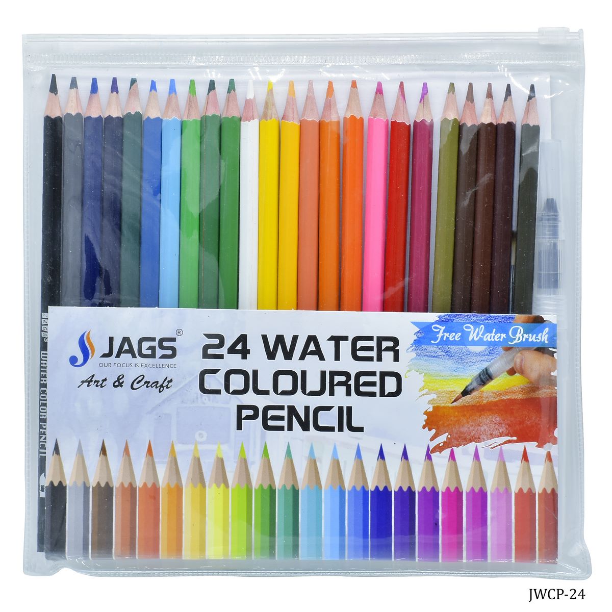 Gift To Love | Water Colour Pencil | Pcs : 24 Colours | Code : JWCP-24