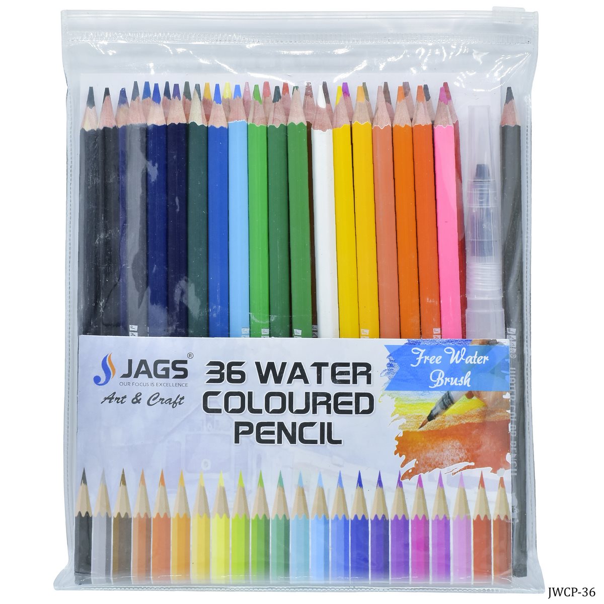 Gift To Love | Water Colour Pencil | Pcs : 36 Colours | Code : JWCP-36