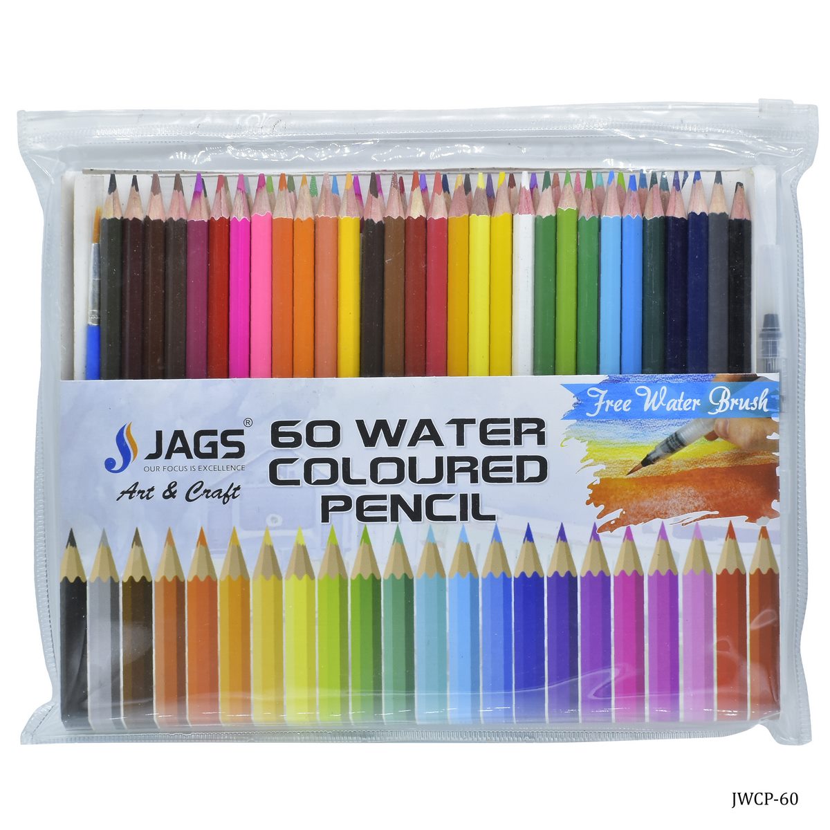 Gift To Love | Water Colour Pencil | Pcs : 60 Colours | Code : JWCP-60
