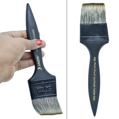 Gift To Love | Wash Brush Synthetic Imitation Hair | Color : Black Handle | Size : 50 Mm | Code : JWSI50MM