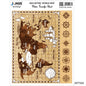 Gift To Love | Water Transfer Sheet Retro World Map | Code : JWTS06