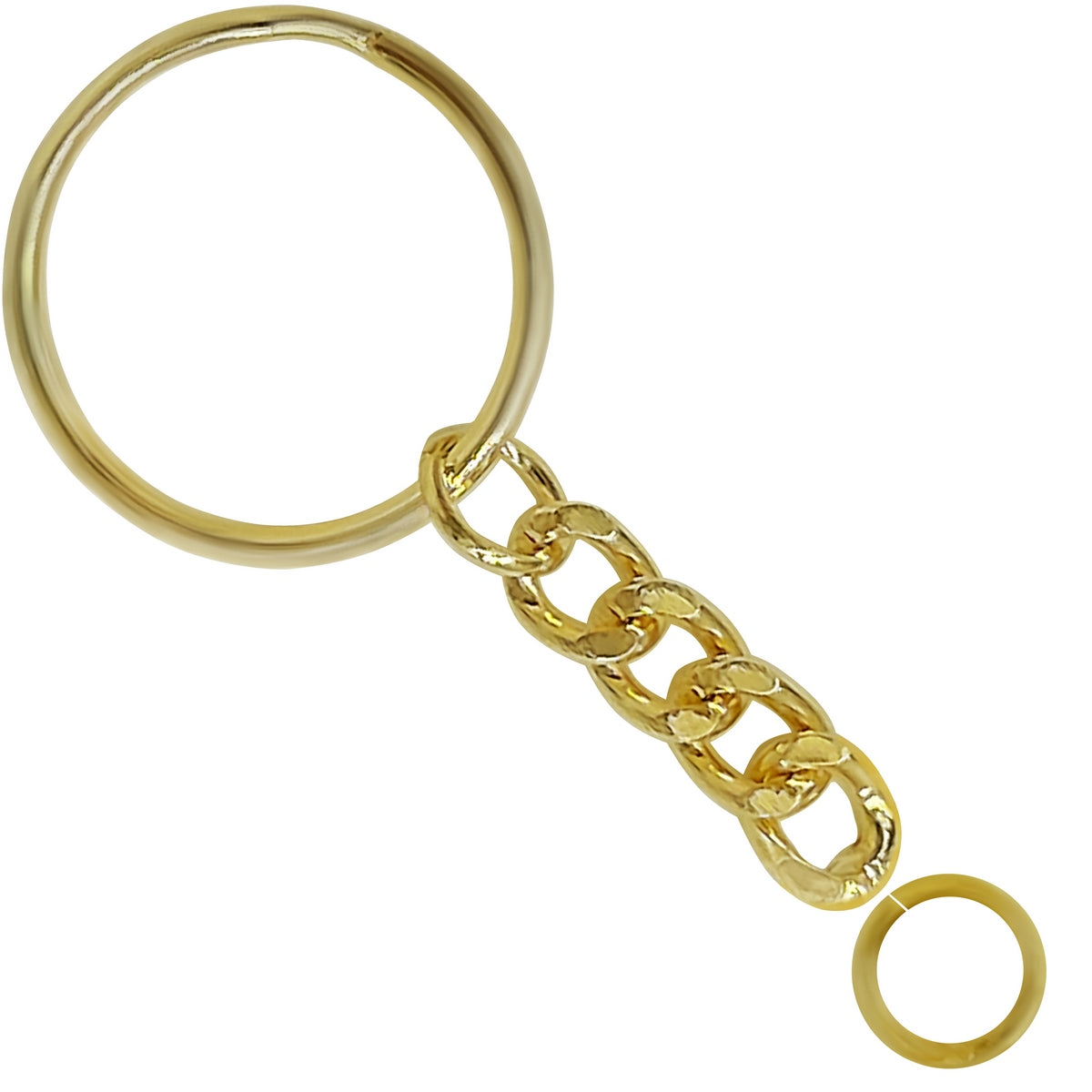 गिफ्ट टू लव | की चेन फिटिंग | रंग : गोल्ड | पीस : 12 पीस | कोड : KF12PCGD