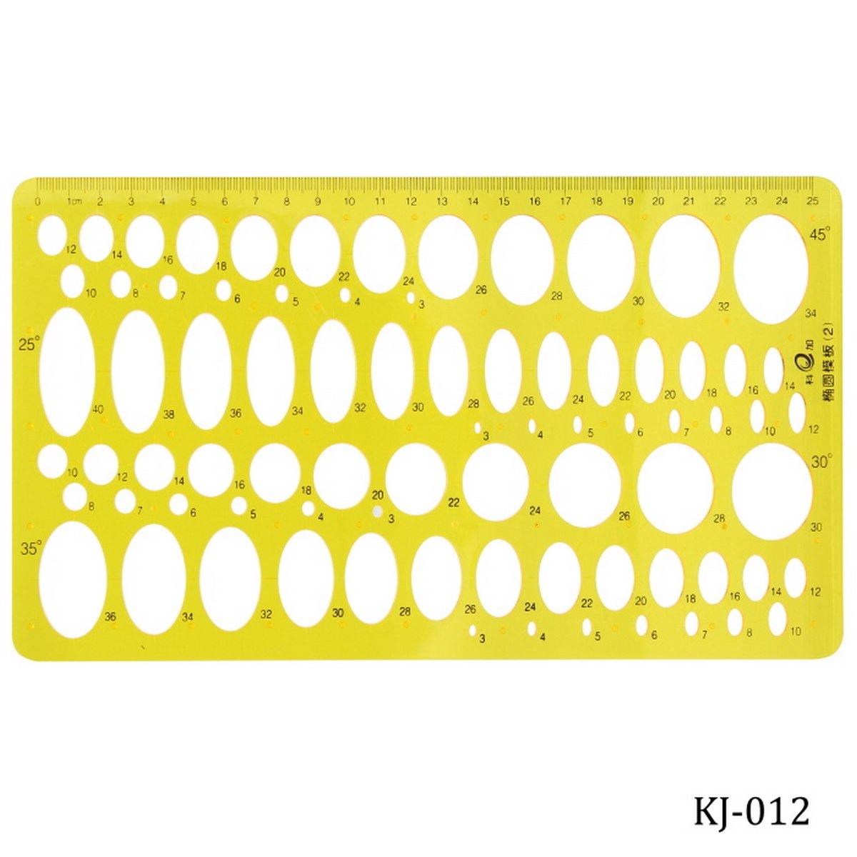 Gift To Love | Stencil Plot Model Oval Template | Size : 25 Cm | Code : KJ-012
