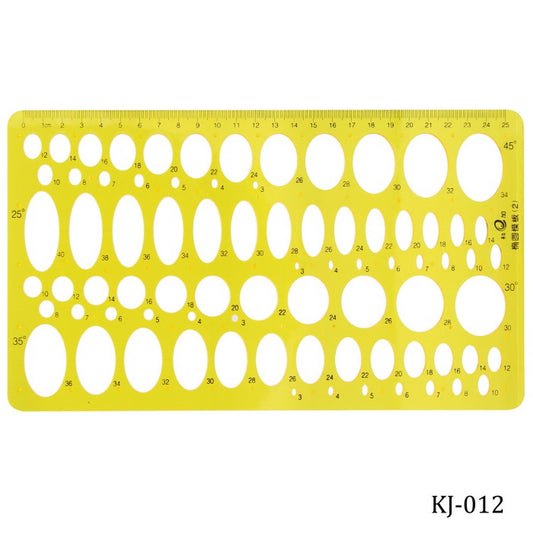 Gift To Love | Stencil Plot Model Oval Template | Size : 25 Cm | Code : KJ-012